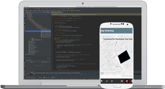 Screenshot of Samples App in use