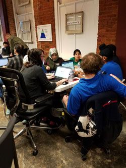 hacker team at 2016 Dallas hackathon