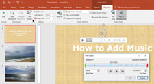 Trim Music in PowerPoint