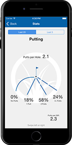 Offcourse golfing app screenshot